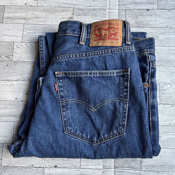 Levi’s 550 Vintage Mens Jeans Denim Size 38 X 34 Relaxed Fit - Picture 1 of 8